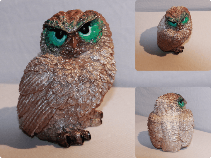 Wunderschöne und detailreiche Eulen-Statue 🦉