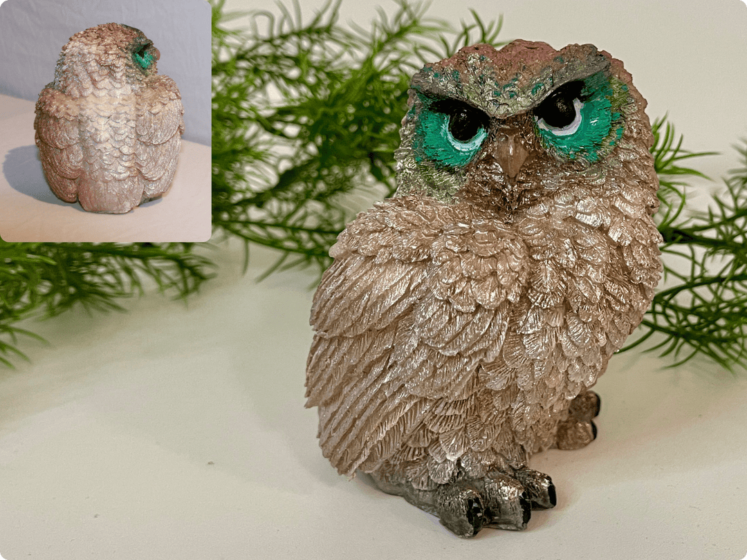 Wunderschöne und detailreiche Eulen-Statue 🦉