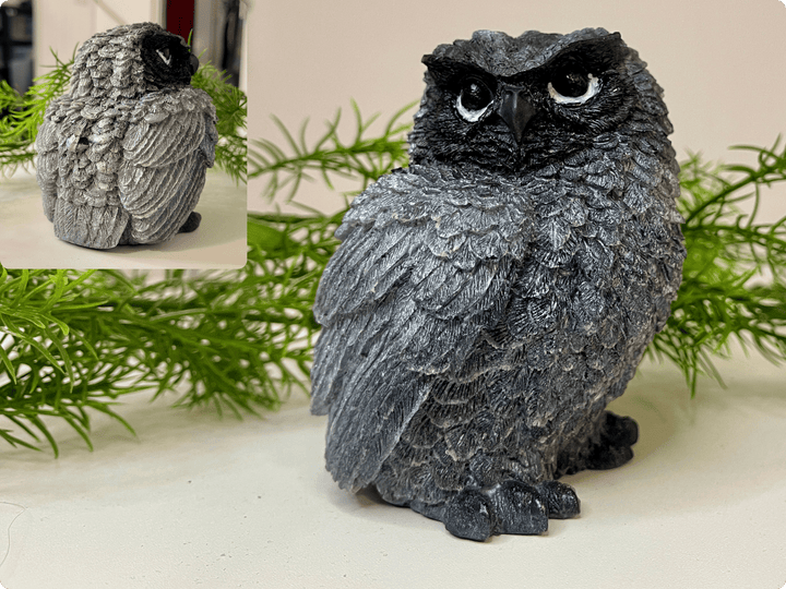 Wunderschöne und detailreiche Eulen-Statue 🦉