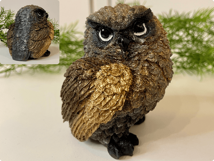 Wunderschöne und detailreiche Eulen-Statue 🦉