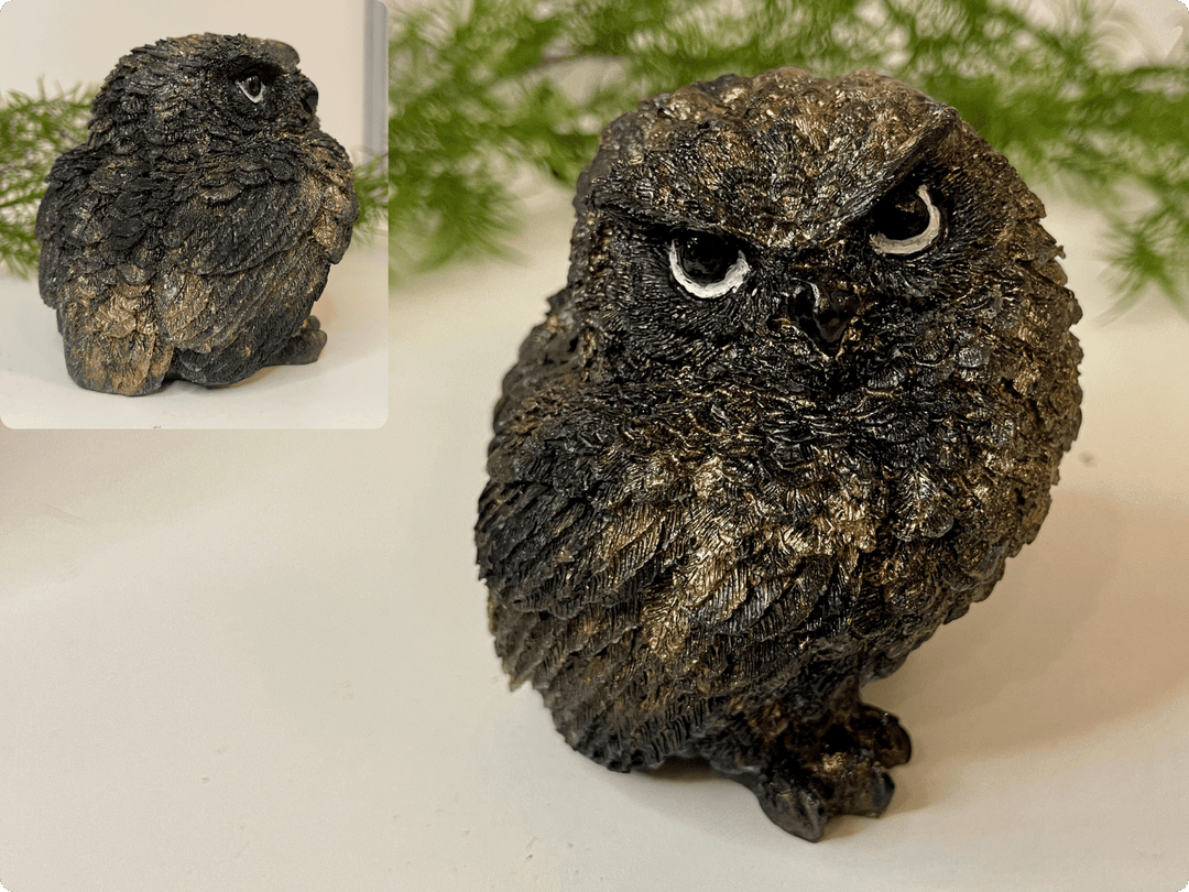 Wunderschöne und detailreiche Eulen-Statue 🦉